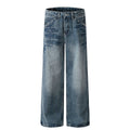 New retro straight-leg personalized rivet jeans
