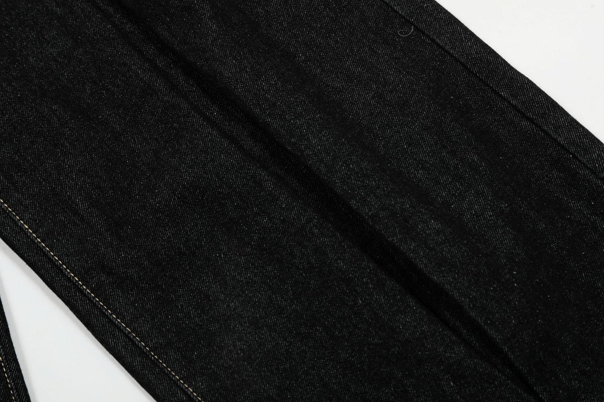 New vintage pleated washed jeans
