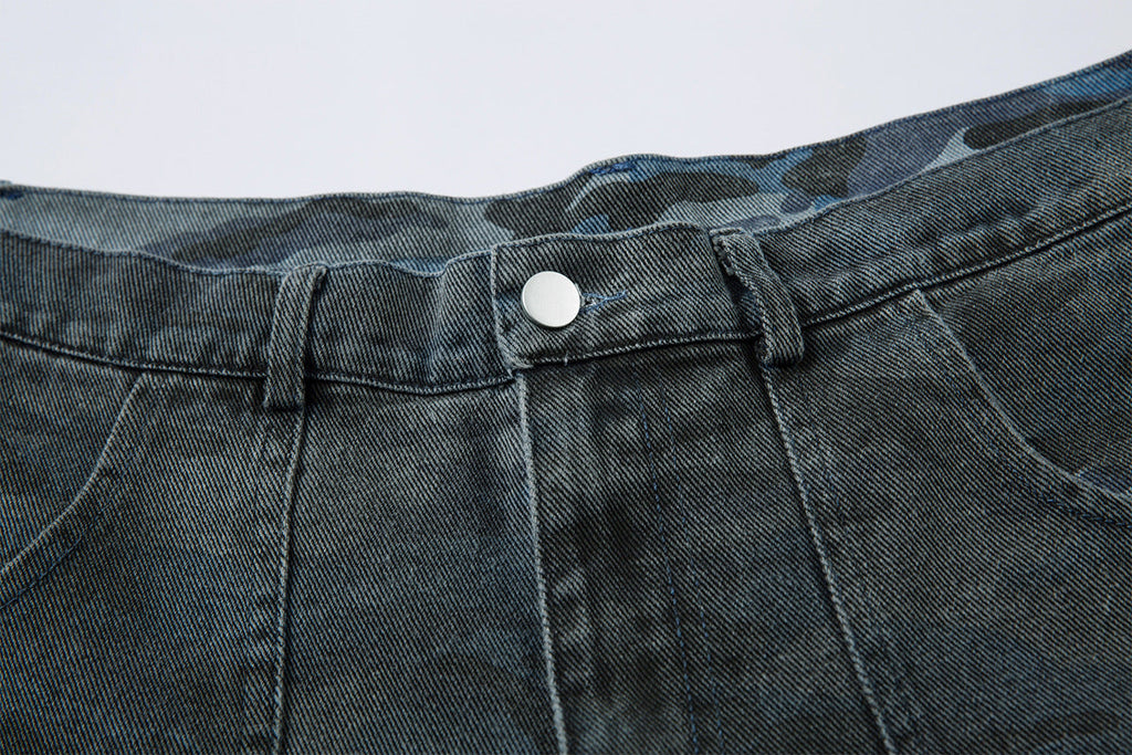 New high street camouflage large pocket overalls