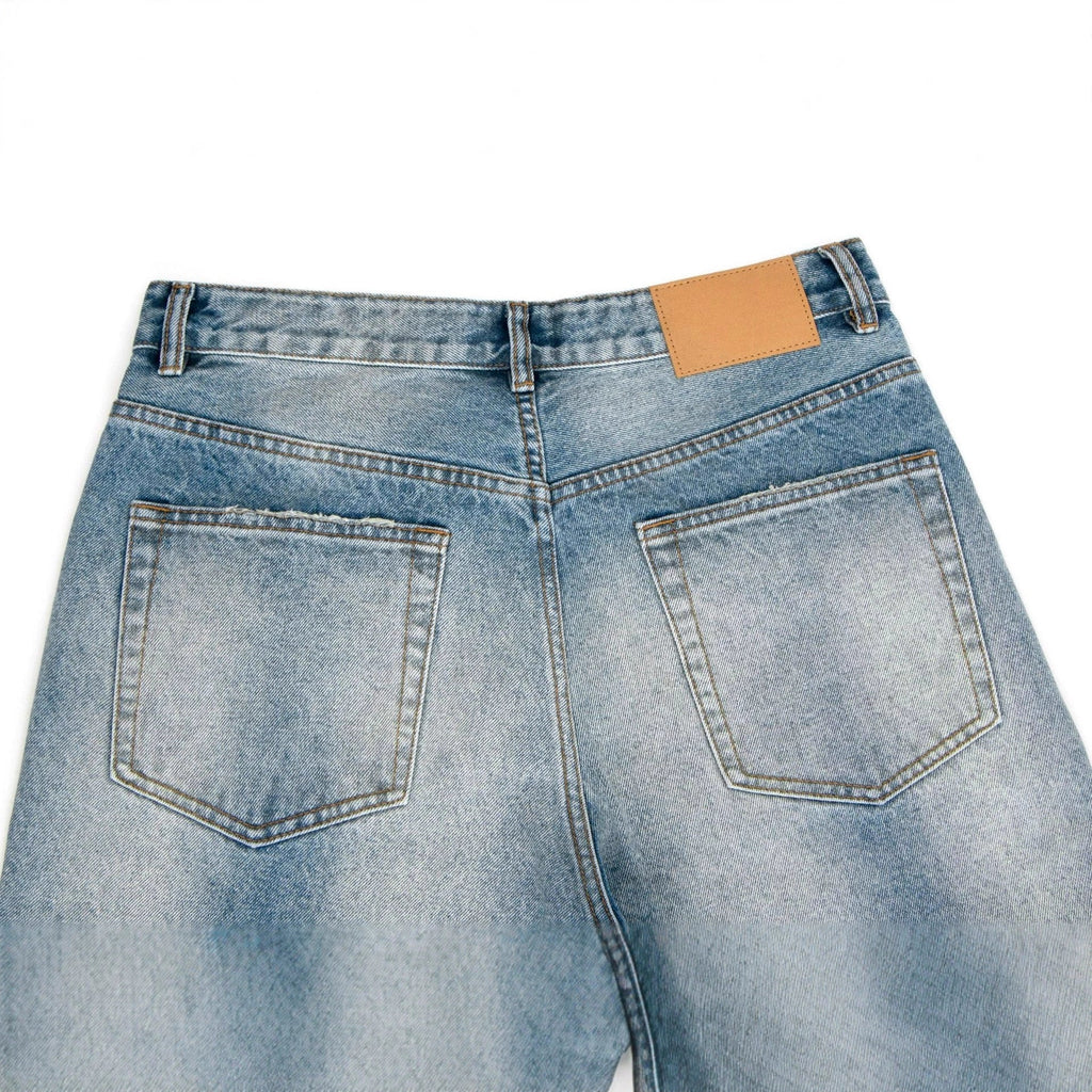 Simple solid color fashionable jeans