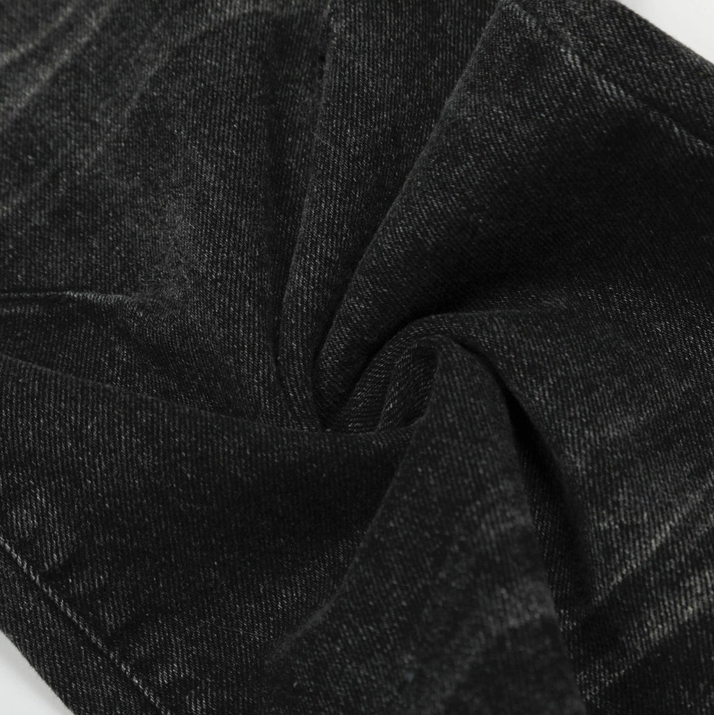 Fashion workwear jeans high street embroidery loose wide pants