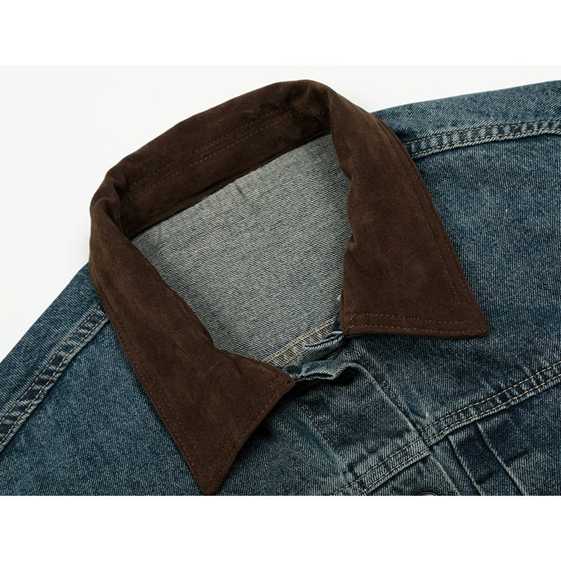 Fashionable denim sports casual jacket