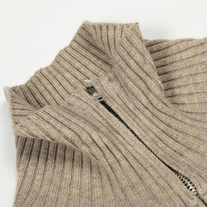 Fashionable wool sweater sports casual jacket