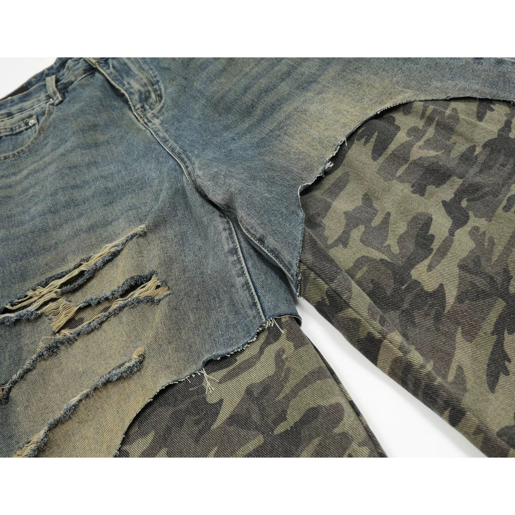 Fashion sports loose camouflage shorts