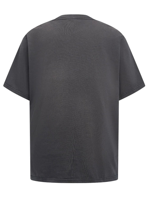 Fashion printed solid color T-shirt