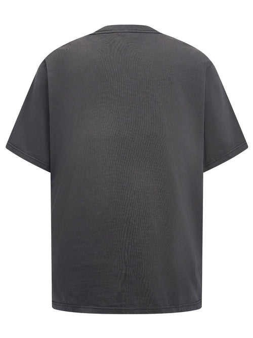 Fashion printed solid color T-shirt