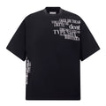Fashion printed solid color T-shirt