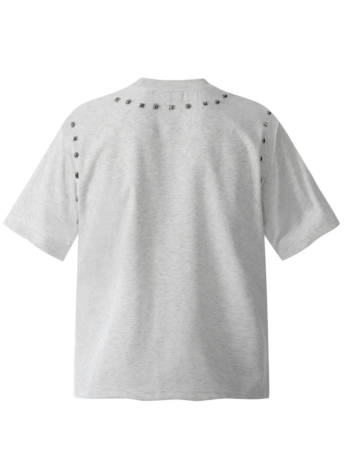 Fashion printed solid color T-shirt