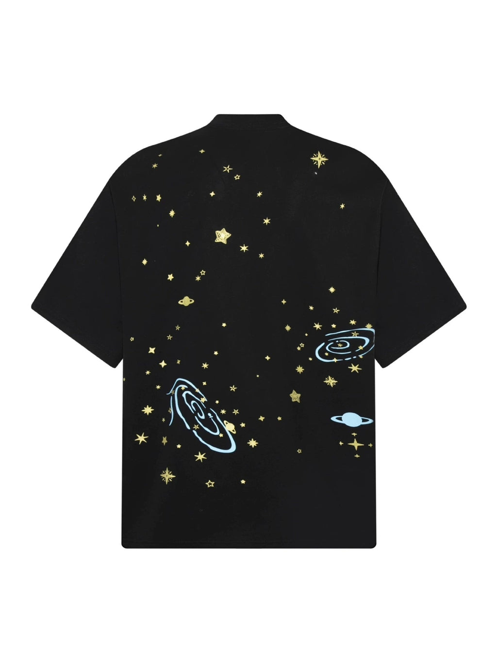 Fashion printed solid color T-shirt